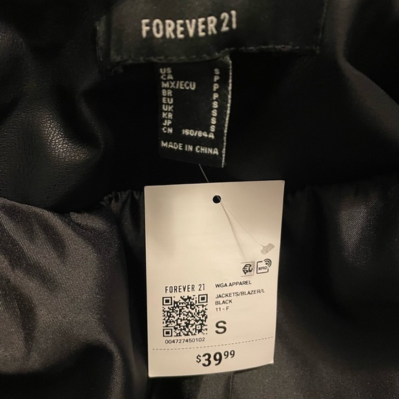 Forever 21 faux leather cropped jacket - Picture 5 of 6